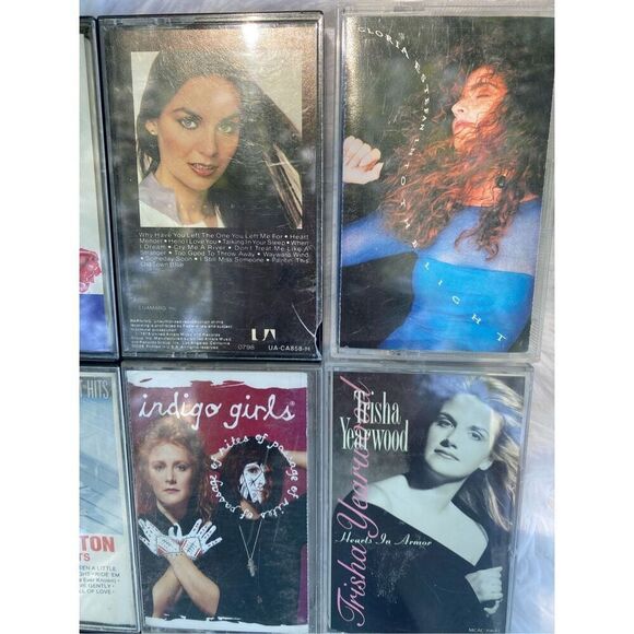 Set of 12 Vintage Female Music Artist 70’s 80’s 90”s Cassette Tapes Bundle Deal - Picture 5 of 14